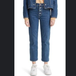 Levi’s Wedgie High Waist Crop Straight Leg Jeans (Middle Sister)